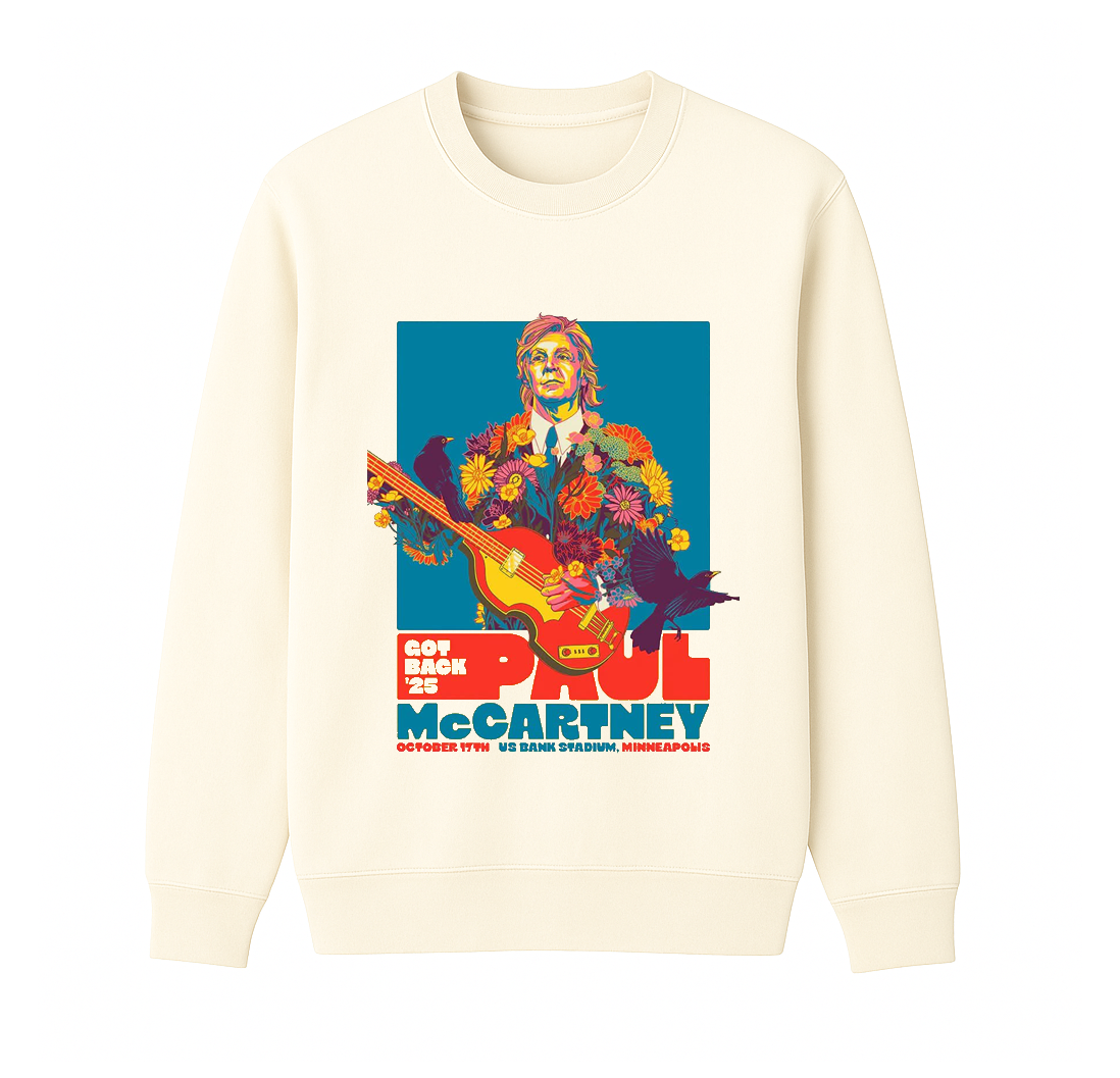 Paul McCartney Fans Unisex Cotton Creneck Sweatshirt