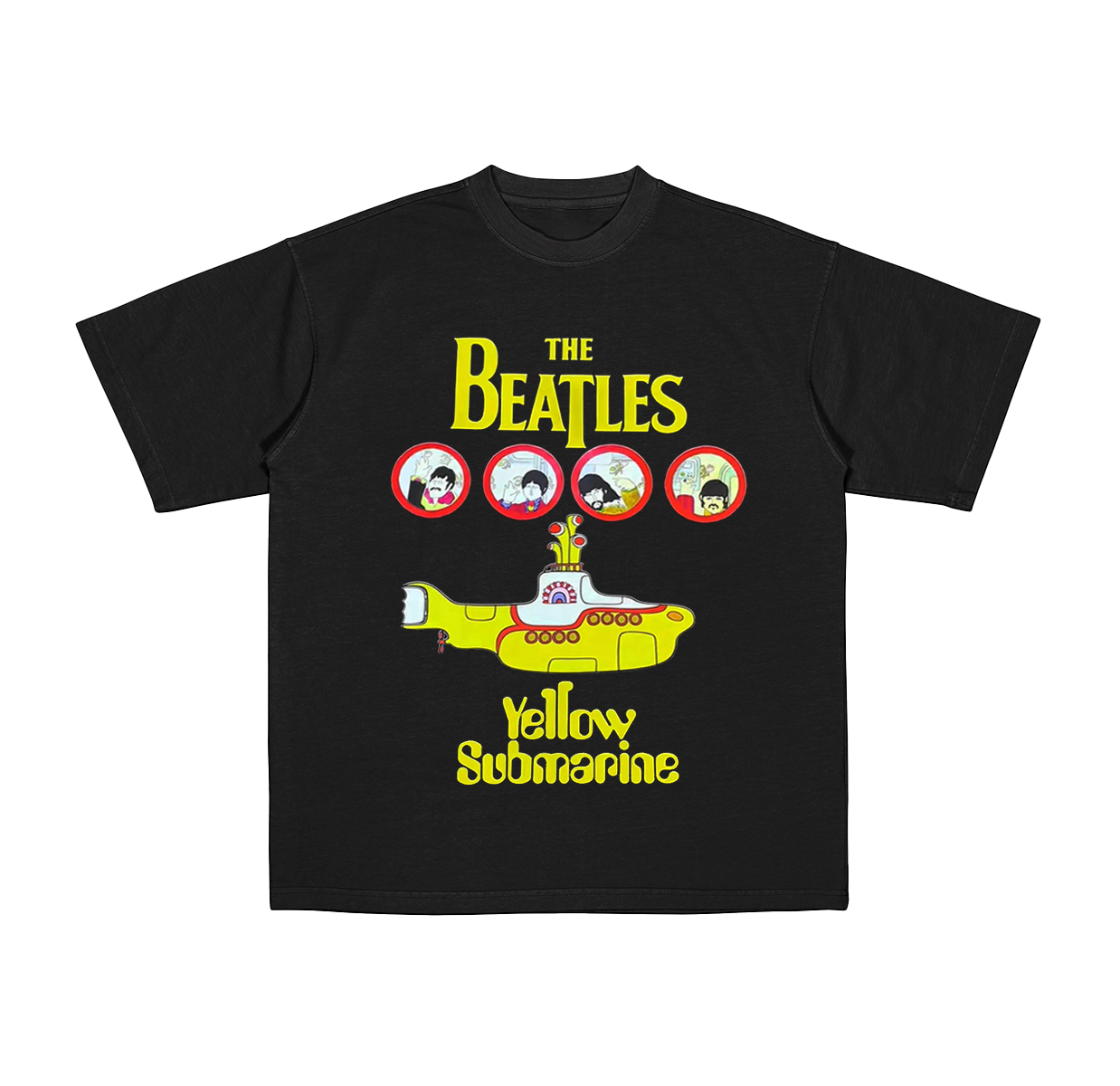 THE BEATLES,YELLOW SUBMARINE Cotton Unisex T-shirt