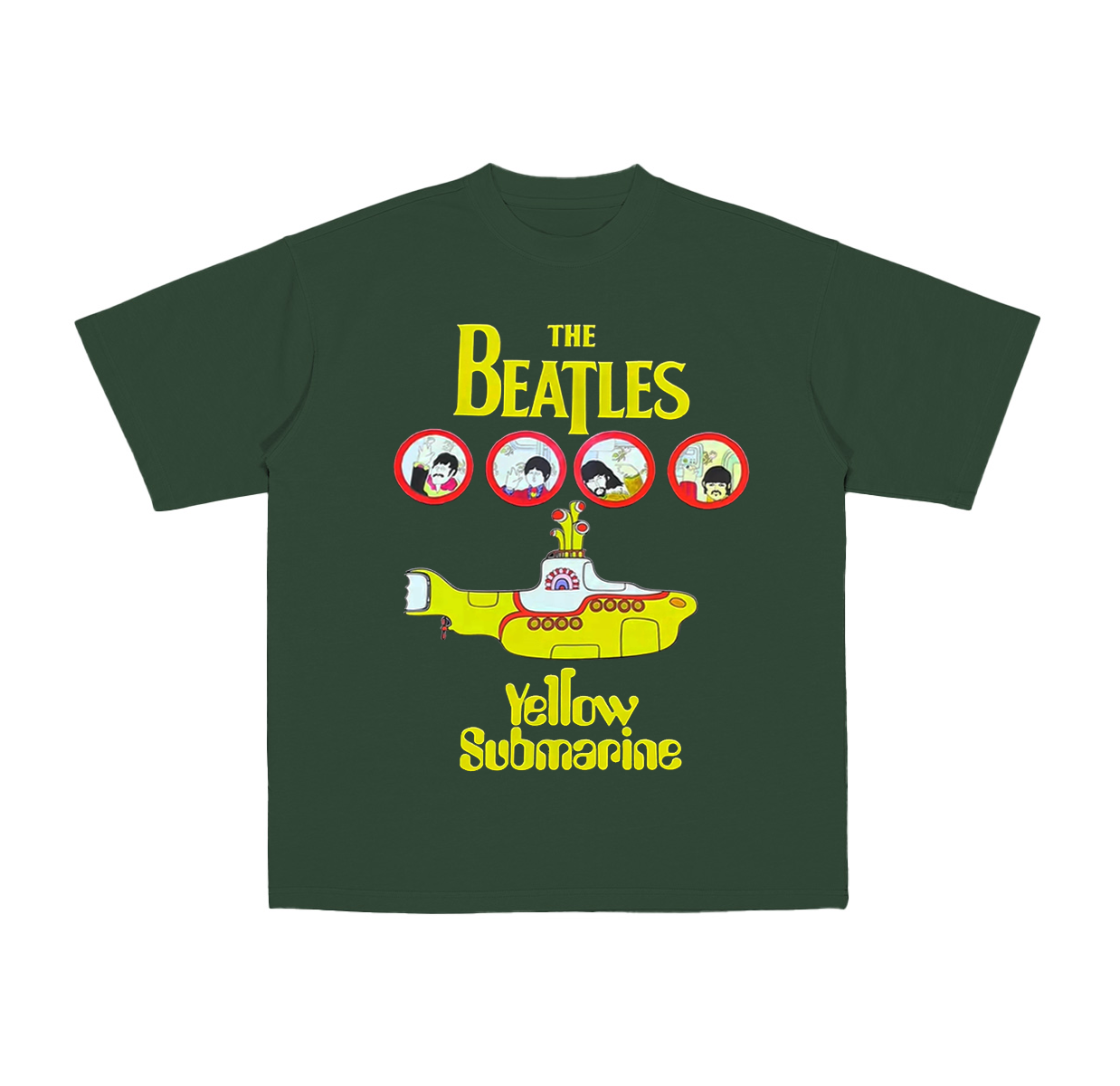 THE BEATLES,YELLOW SUBMARINE Cotton Unisex T-shirt