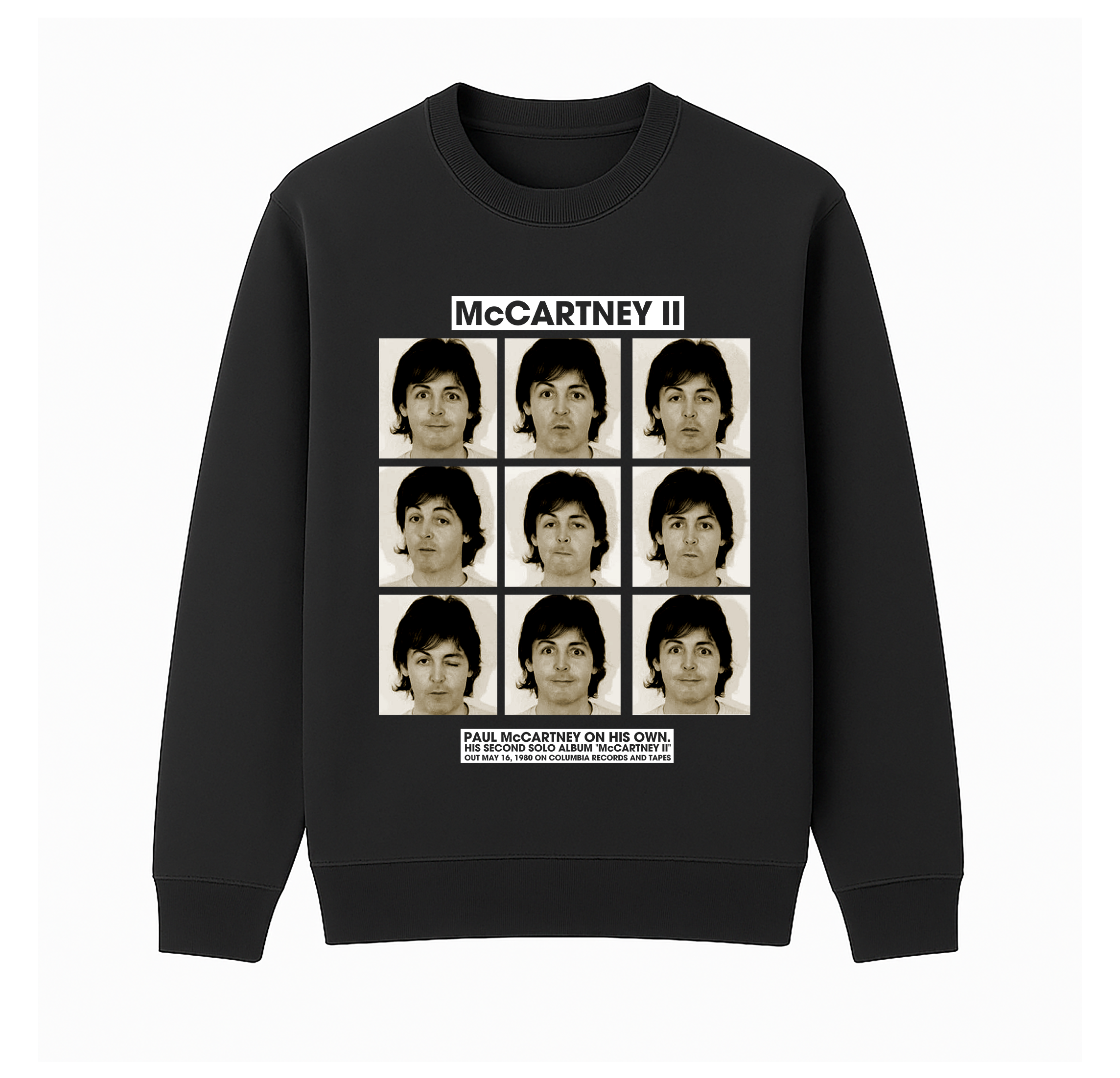 Paul McCartney  Unisex Cotton Creneck Sweatshirt