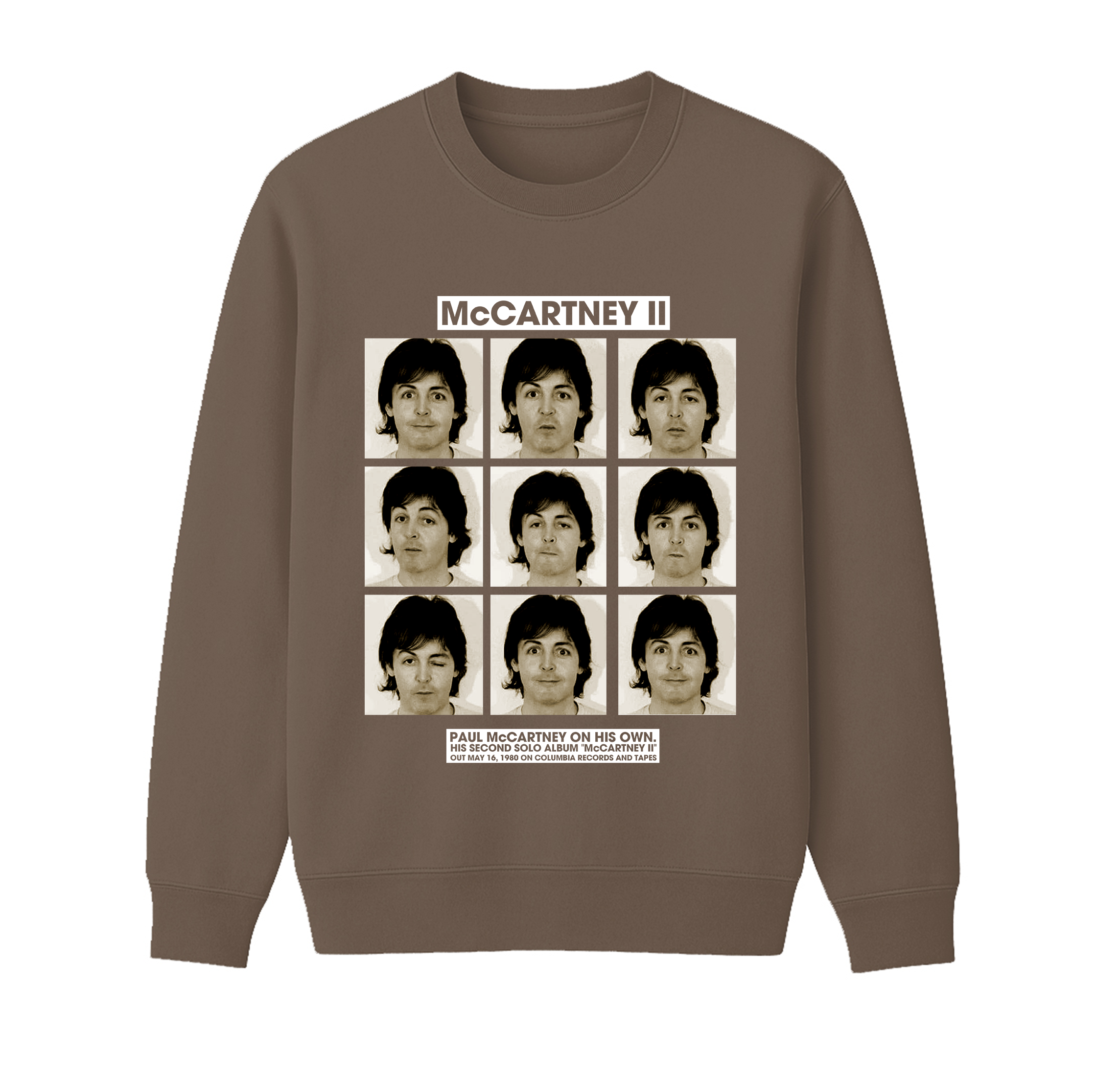 Paul McCartney  Unisex Cotton Creneck Sweatshirt