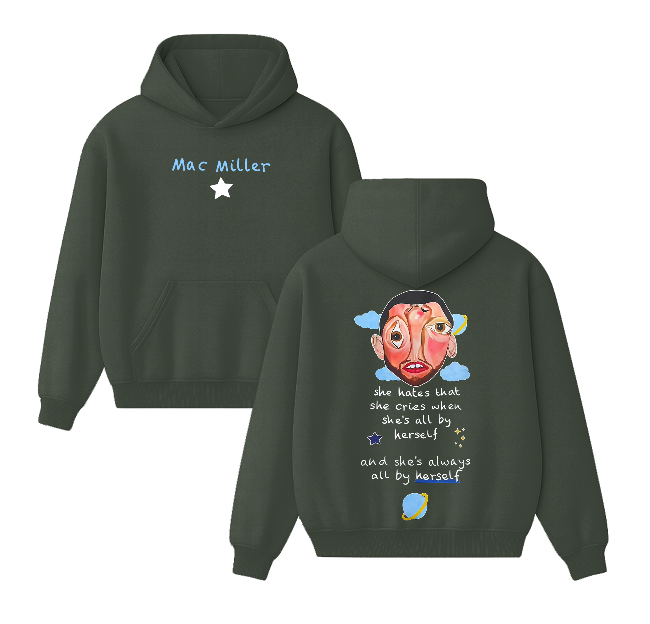 Mac Miller - Stoned Cotton Unisex Hoodie