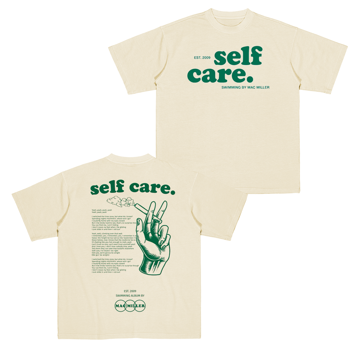 Mac Miller Self Care Est. 2009-Swimming Album Cotton Unisex T-shirt