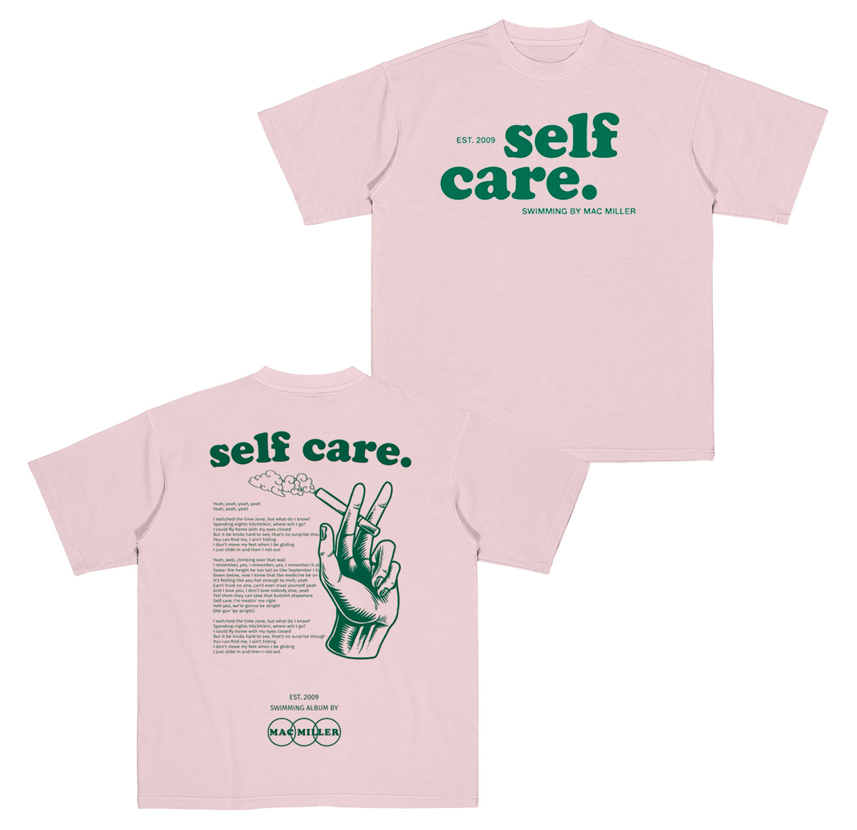 Mac Miller Self Care Est. 2009-Swimming Album Cotton Unisex T-shirt