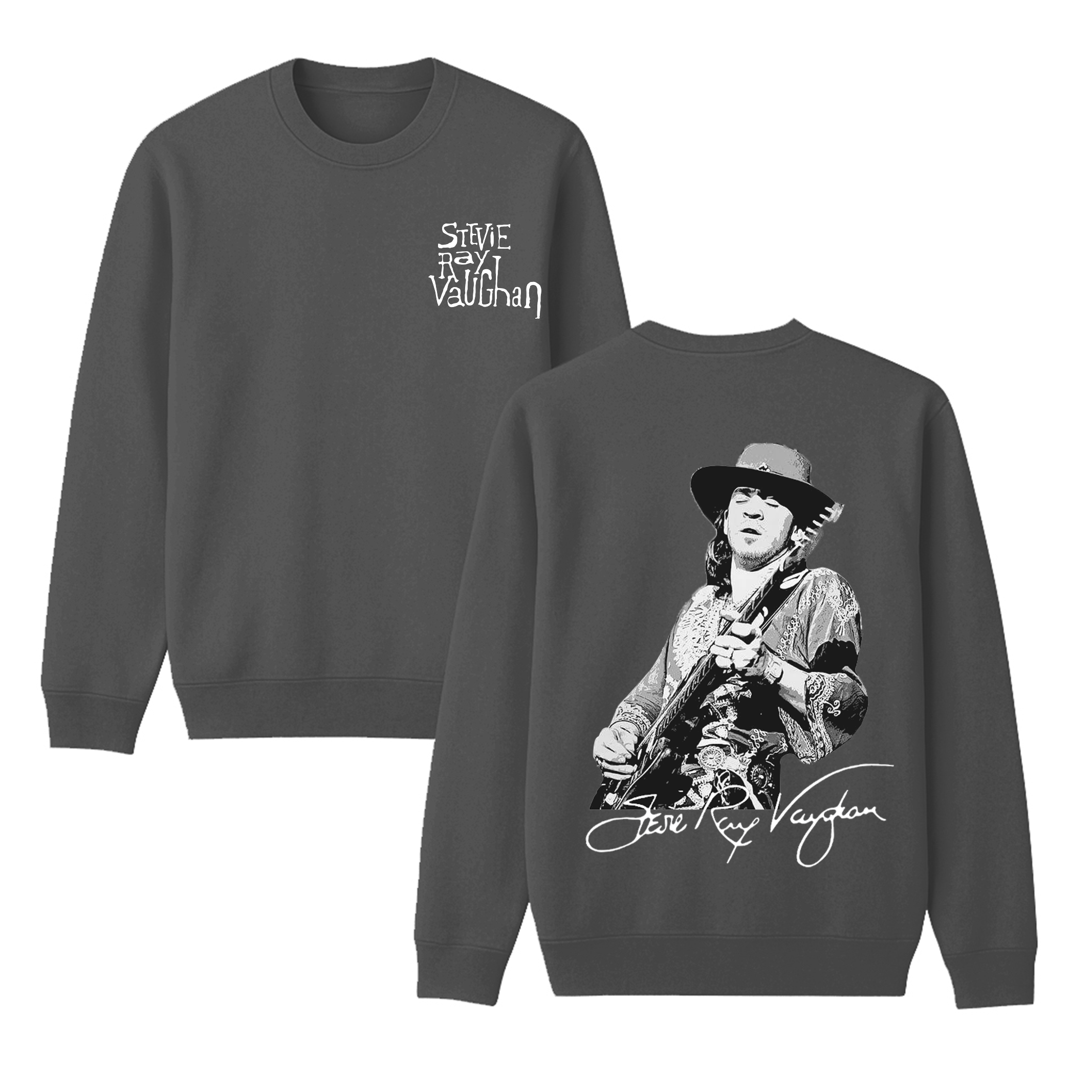 Stevie Ray Vaughan Unisex Cotton Creneck Sweatshirt