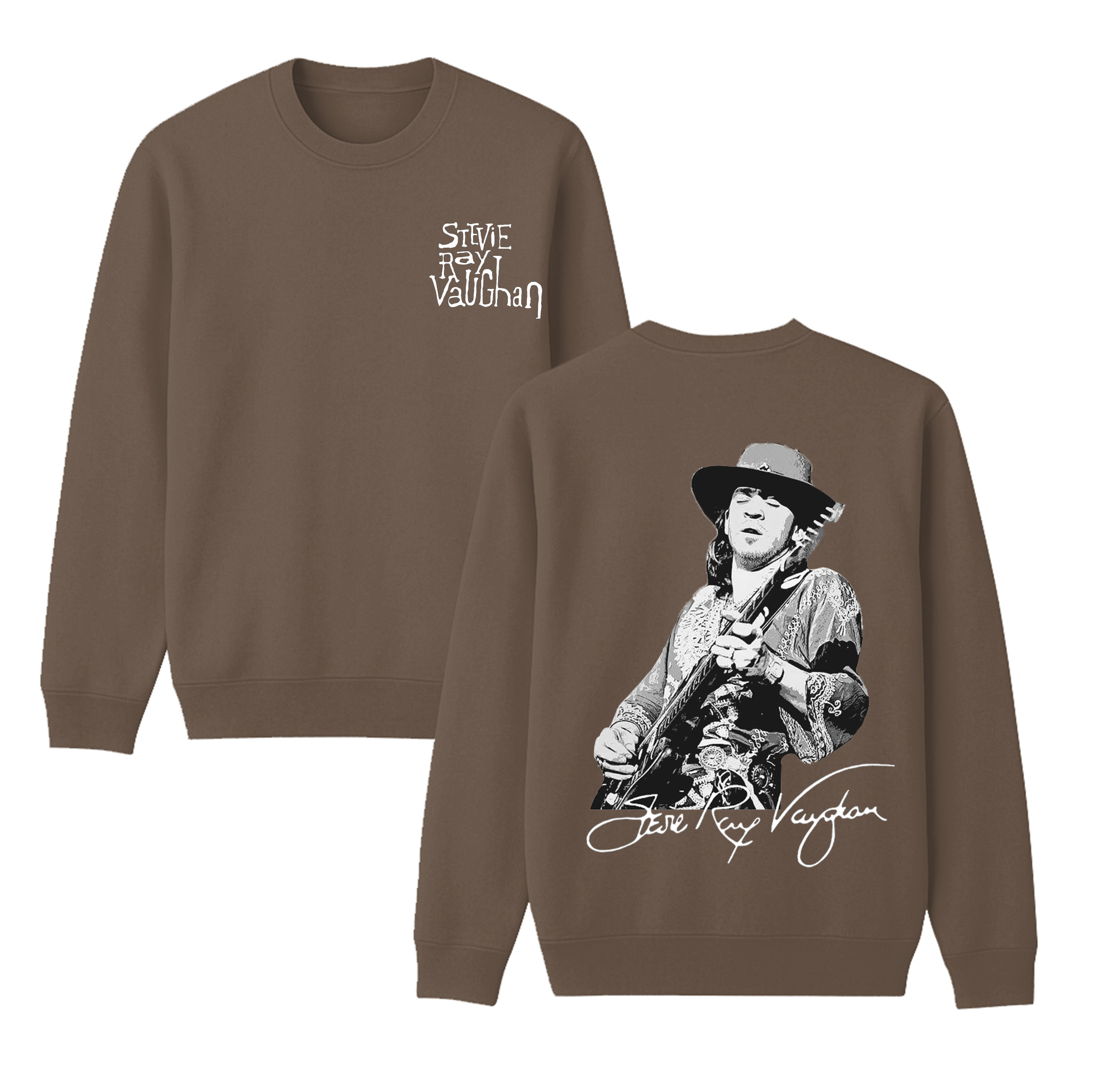 Stevie Ray Vaughan Unisex Cotton Creneck Sweatshirt