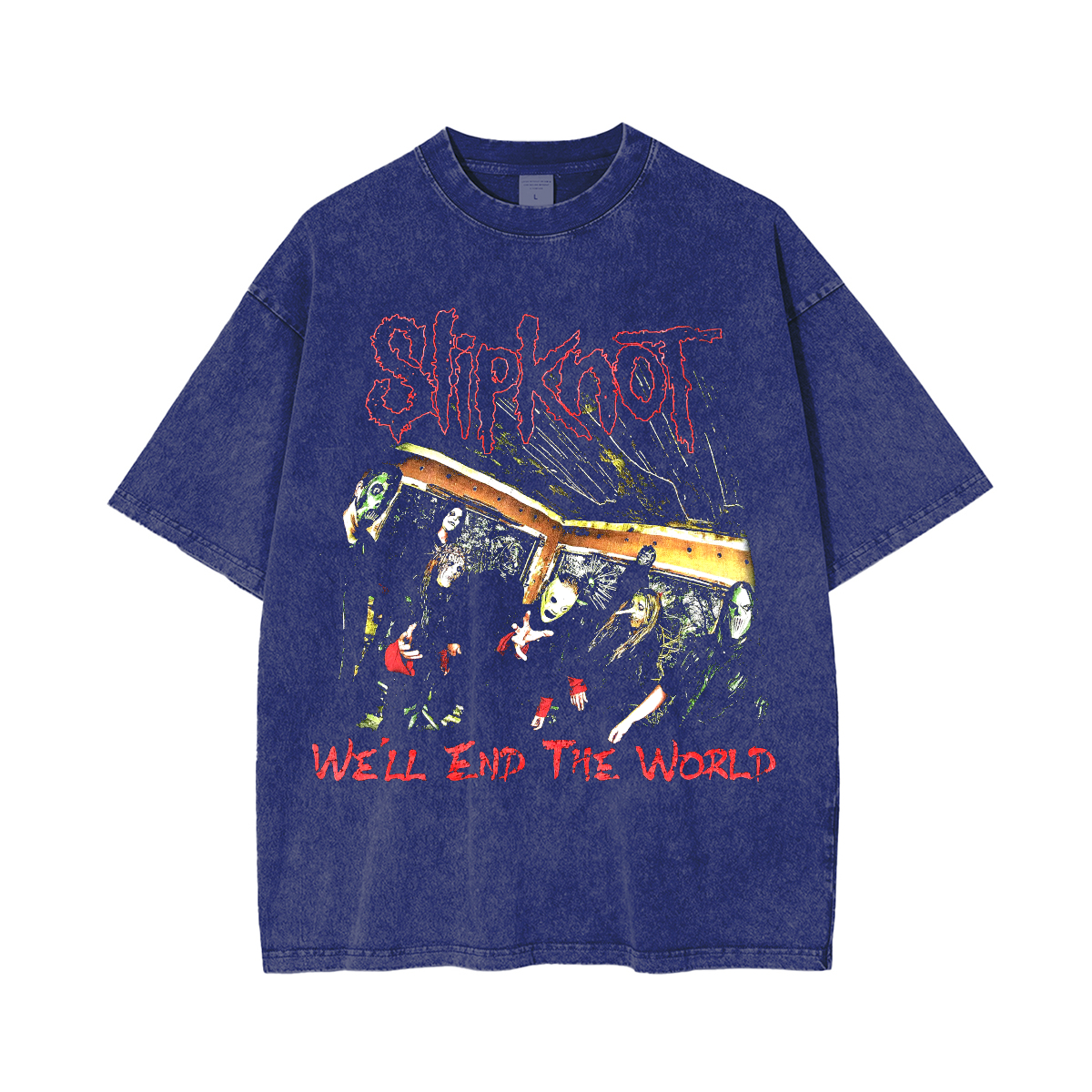 Vintage,Slipknot We'll End The World Washed Unisex T-Shirt