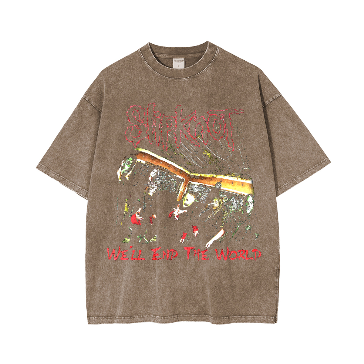 Vintage,Slipknot We'll End The World Washed Unisex T-Shirt