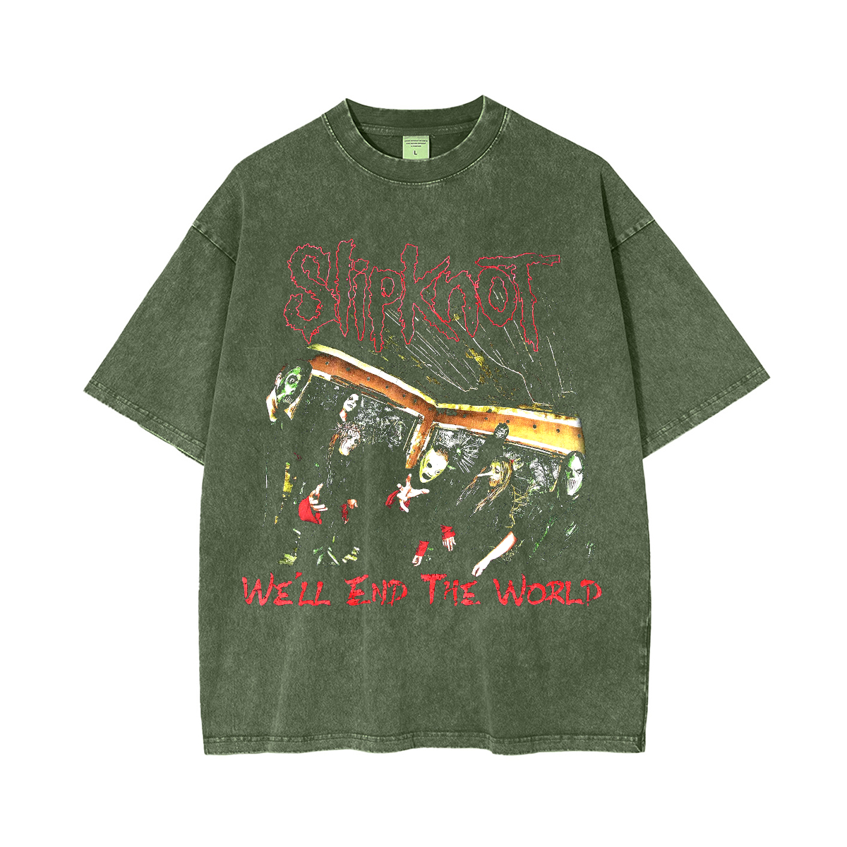 Vintage,Slipknot We'll End The World Washed Unisex T-Shirt