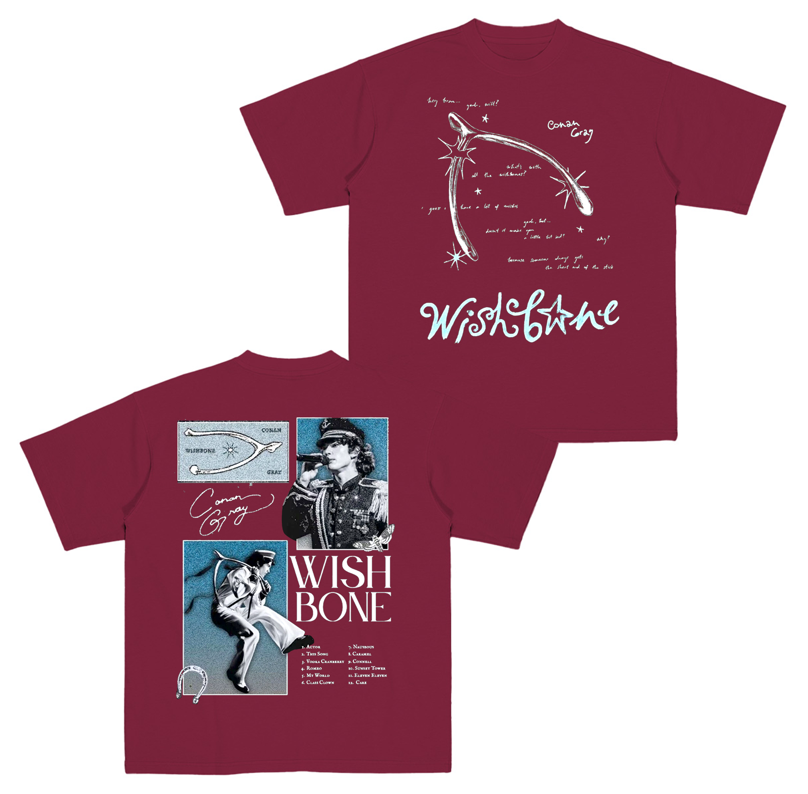 Conan Gray Inspired Wishbone Vintage Cotton Unisex T-shirt