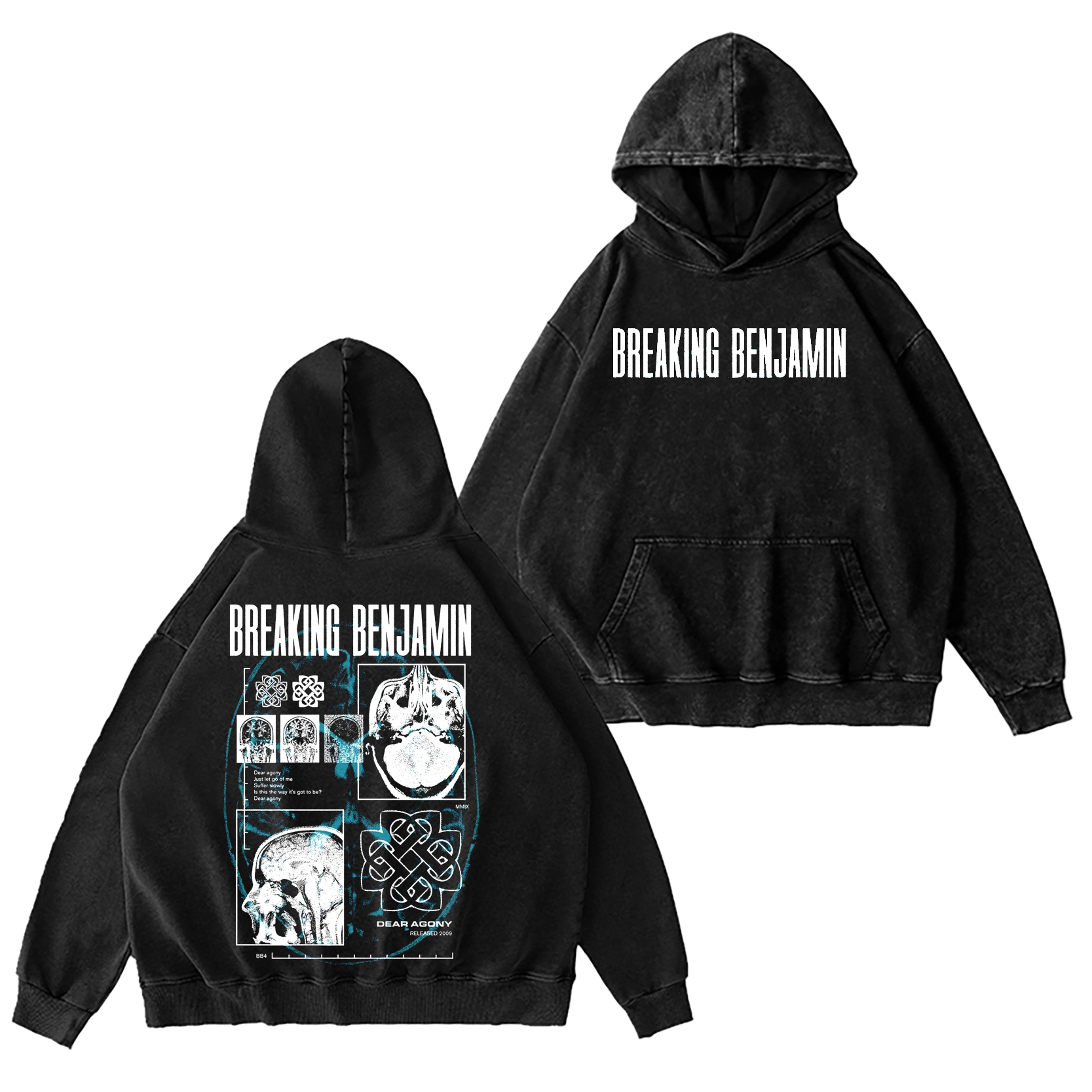 Breaking Benjamin Washed Unisex Hoodie