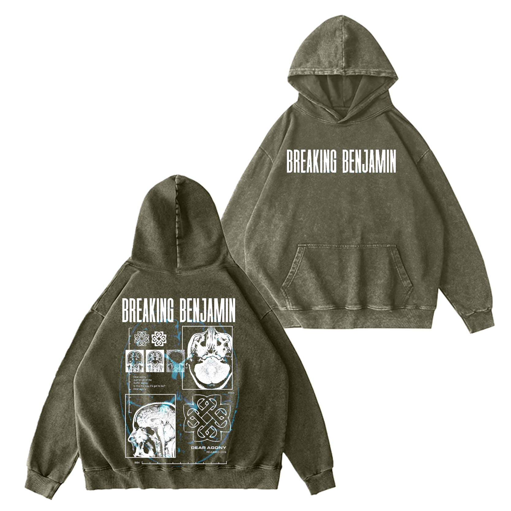 Breaking Benjamin Washed Unisex Hoodie