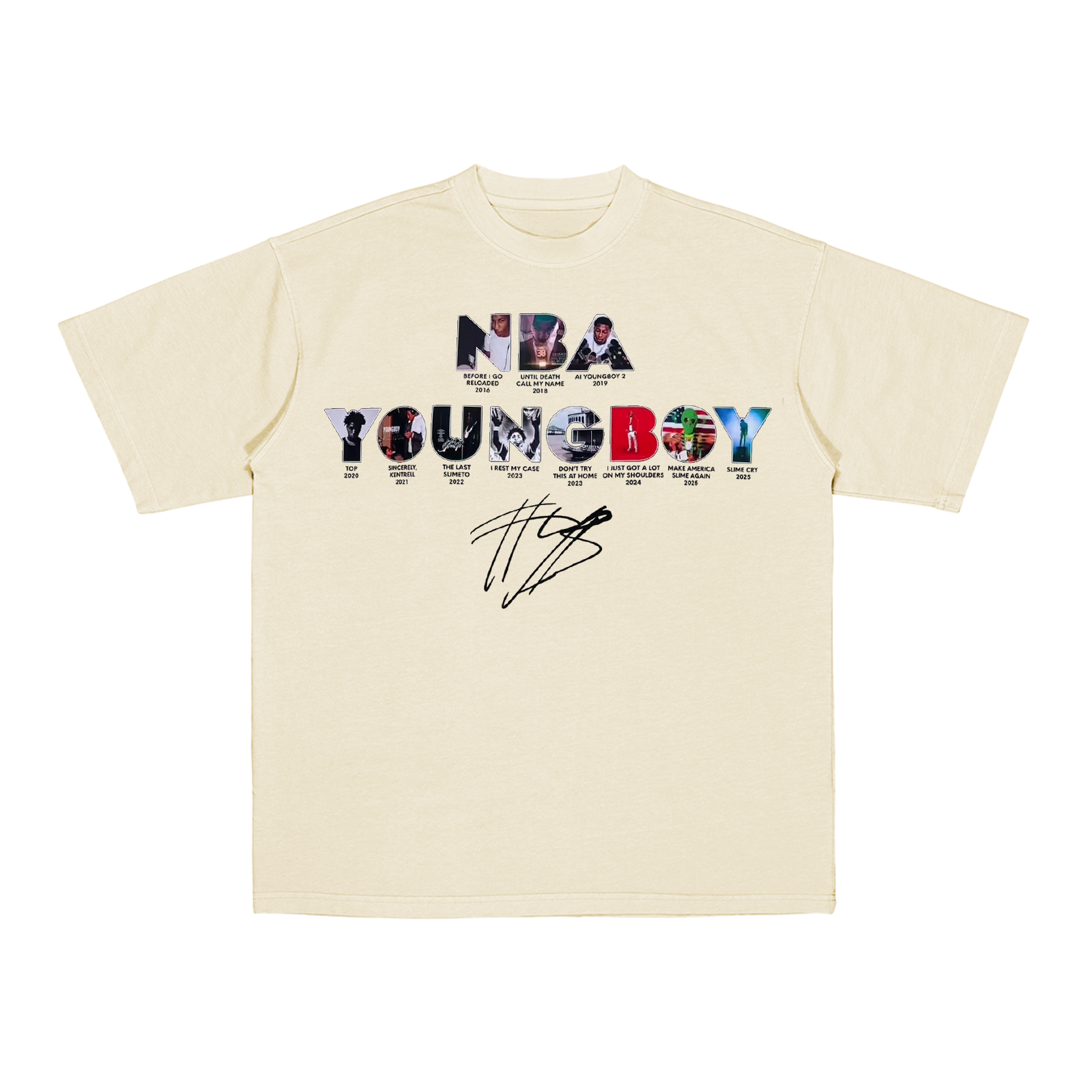 NBA Youngboy Signature Album Cotton Unisex T-shirt