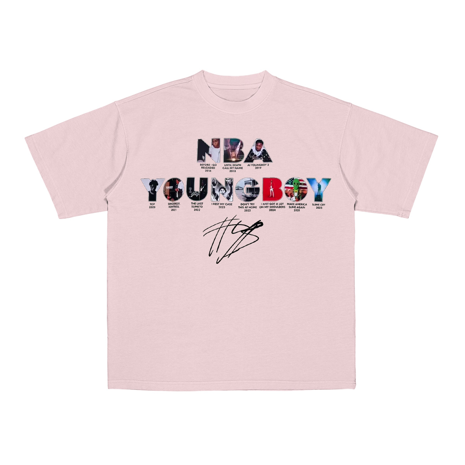NBA Youngboy Signature Album Cotton Unisex T-shirt