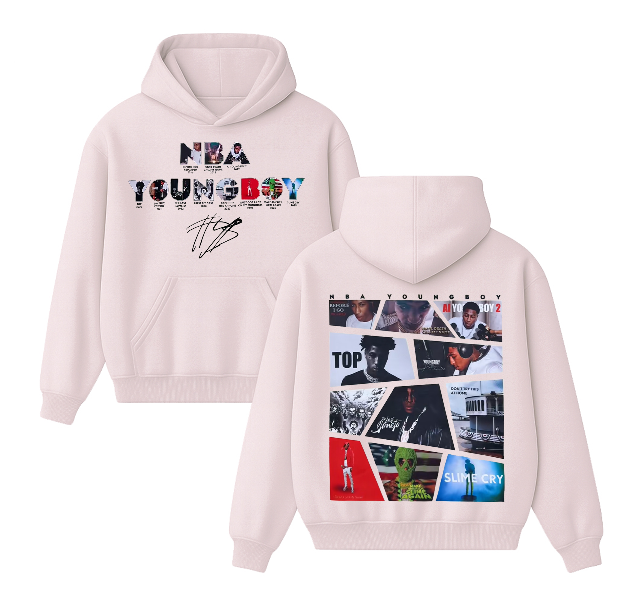 NBA Youngboy Signature Album Unisex Cotton Hoodie