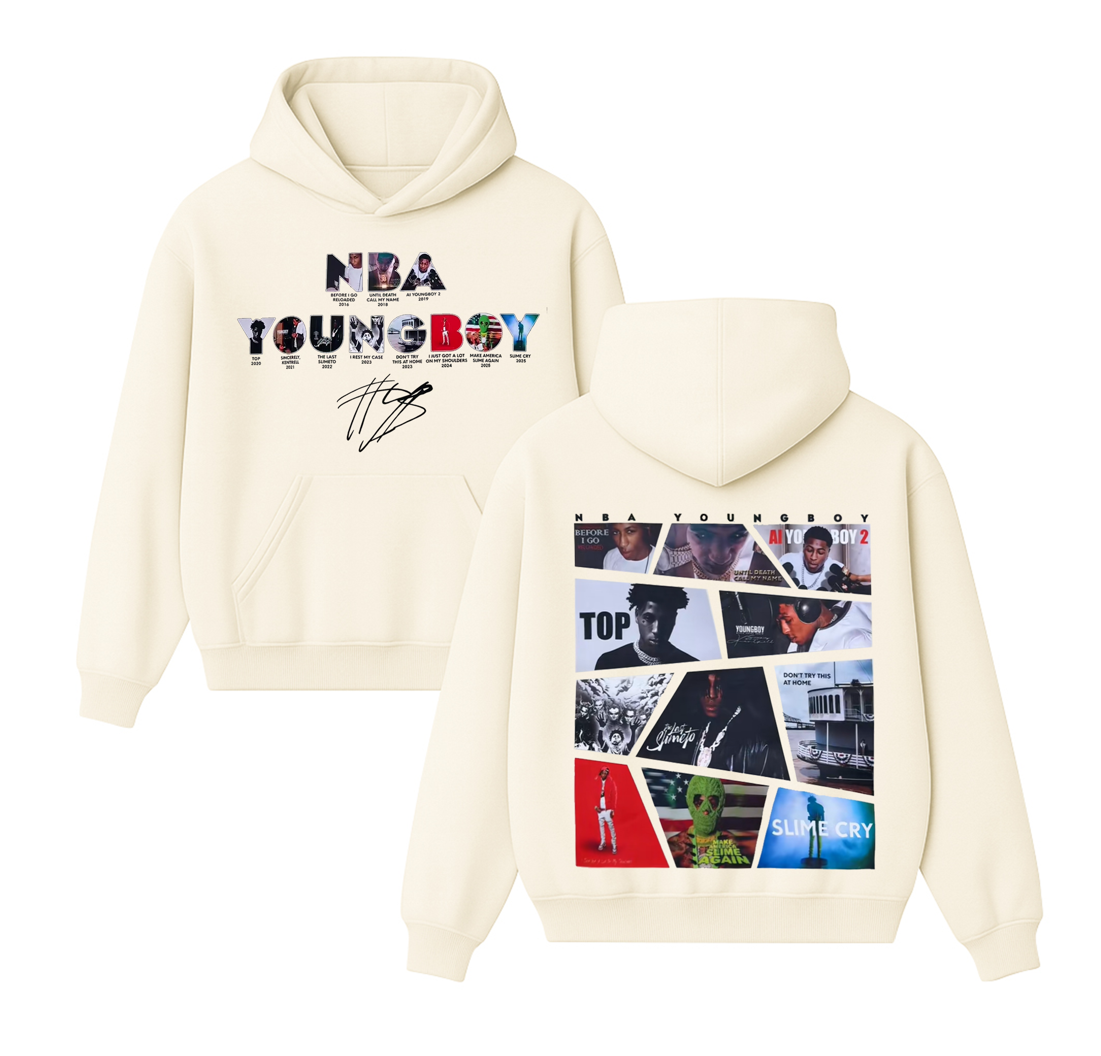 NBA Youngboy Signature Album Unisex Cotton Hoodie