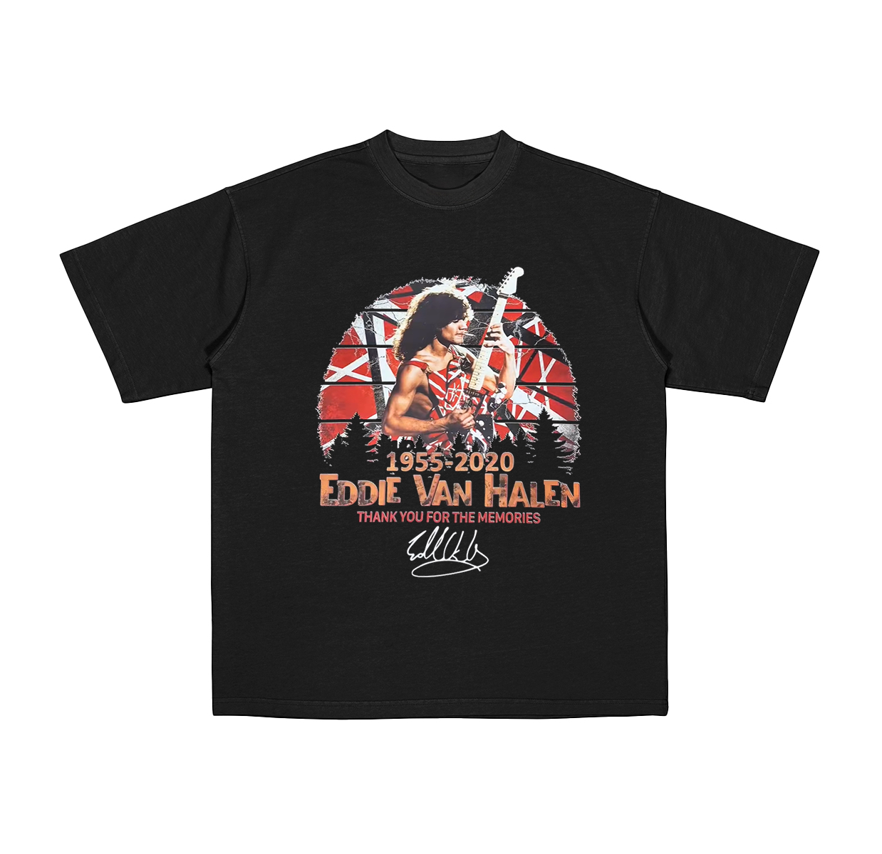 Retro Eddie Van Halen Tour Cotton Unisex T-shirt