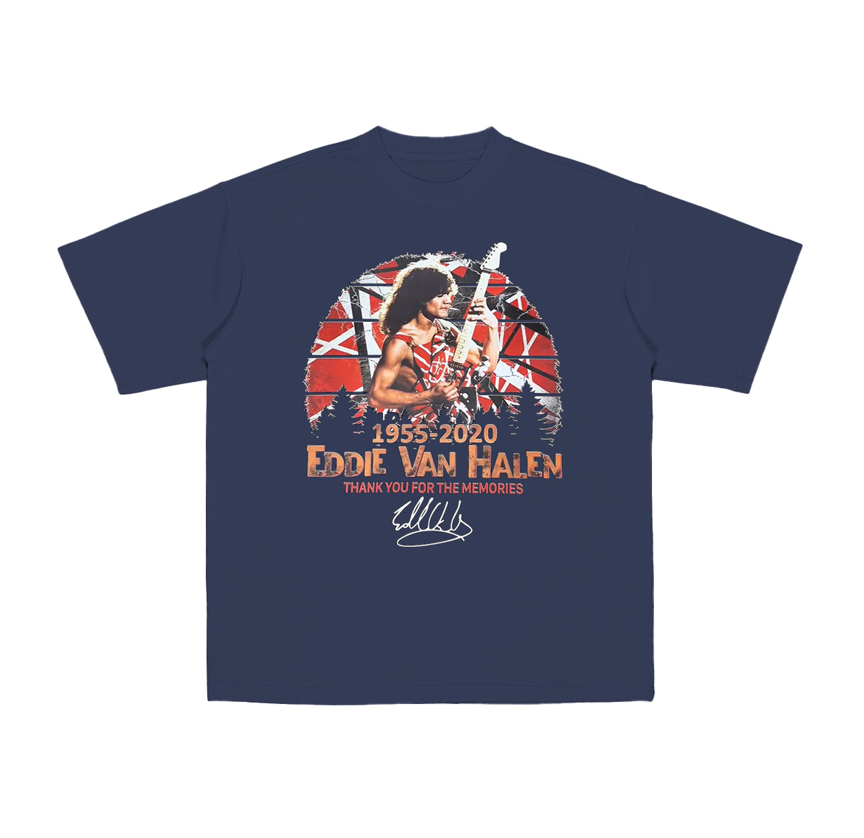 Retro Eddie Van Halen Tour Cotton Unisex T-shirt