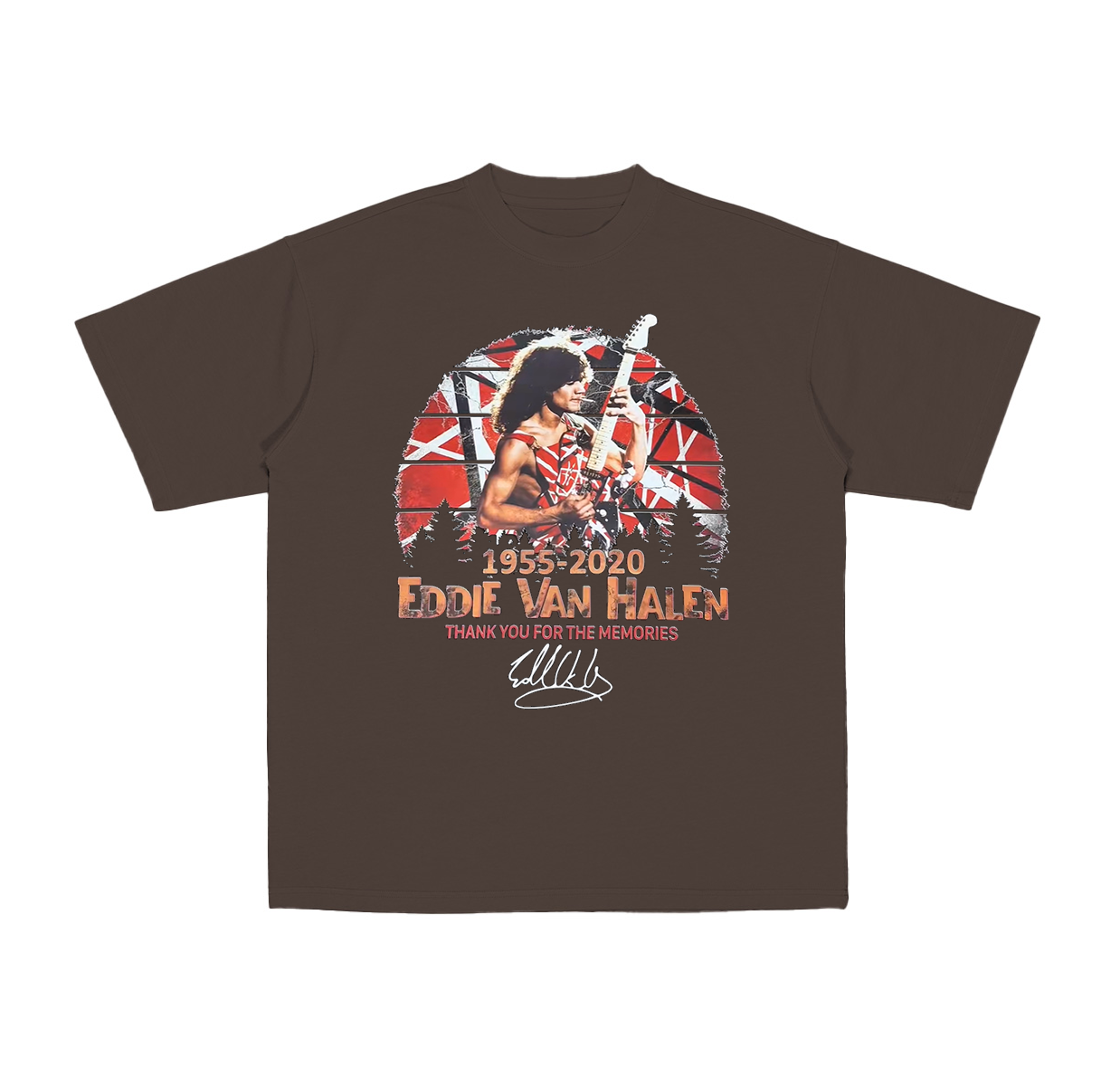 Retro Eddie Van Halen Tour Cotton Unisex T-shirt