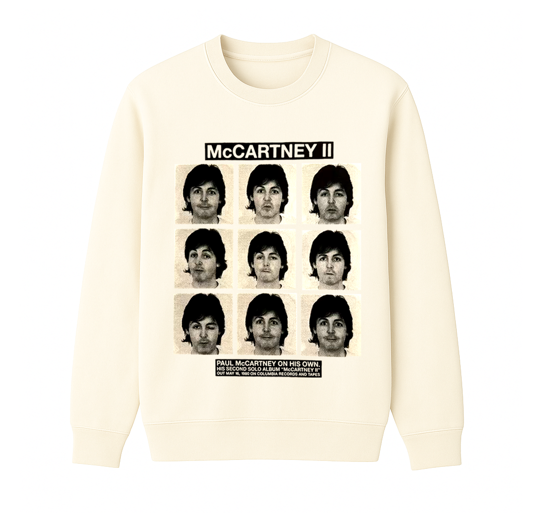 Paul McCartney  Unisex Cotton Creneck Sweatshirt