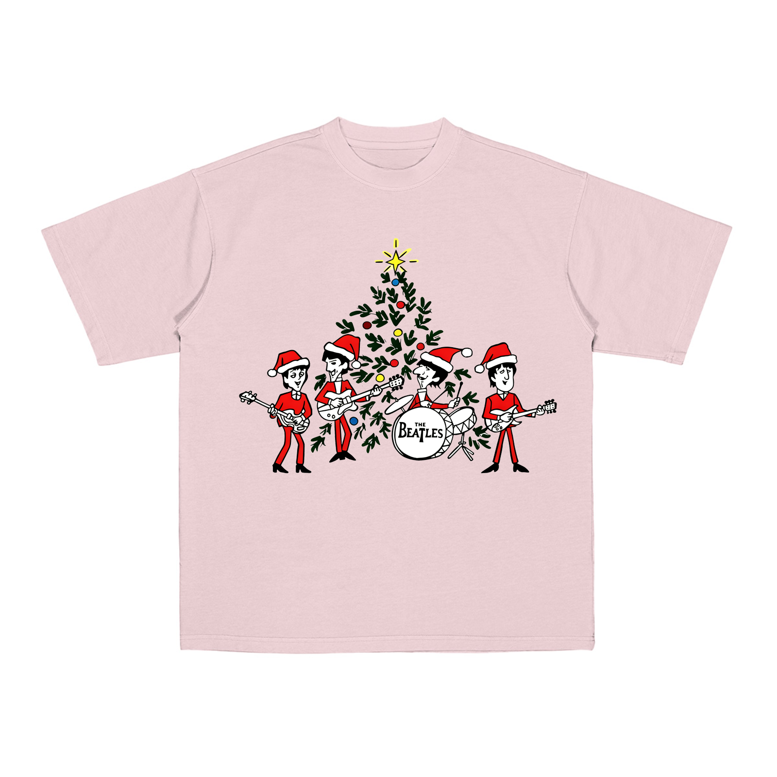 The Beatles Christmas Cotton Unisex T-shirt