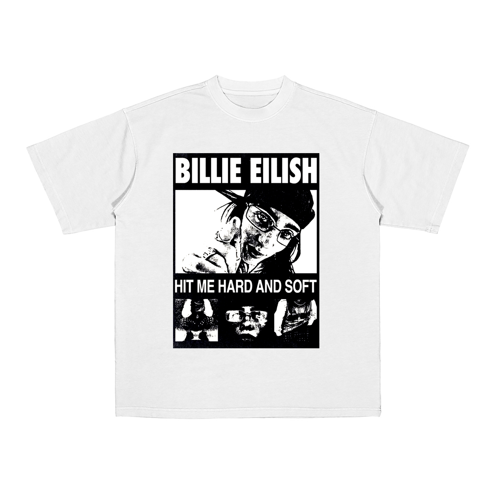 Billie Eilish-Hit Me Hard And Soft  Cotton Unisex T-shirt