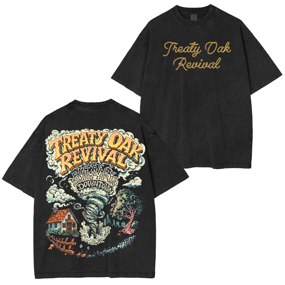 Vintage Treaty Oak Revival  Washed Unisex T-Shirt