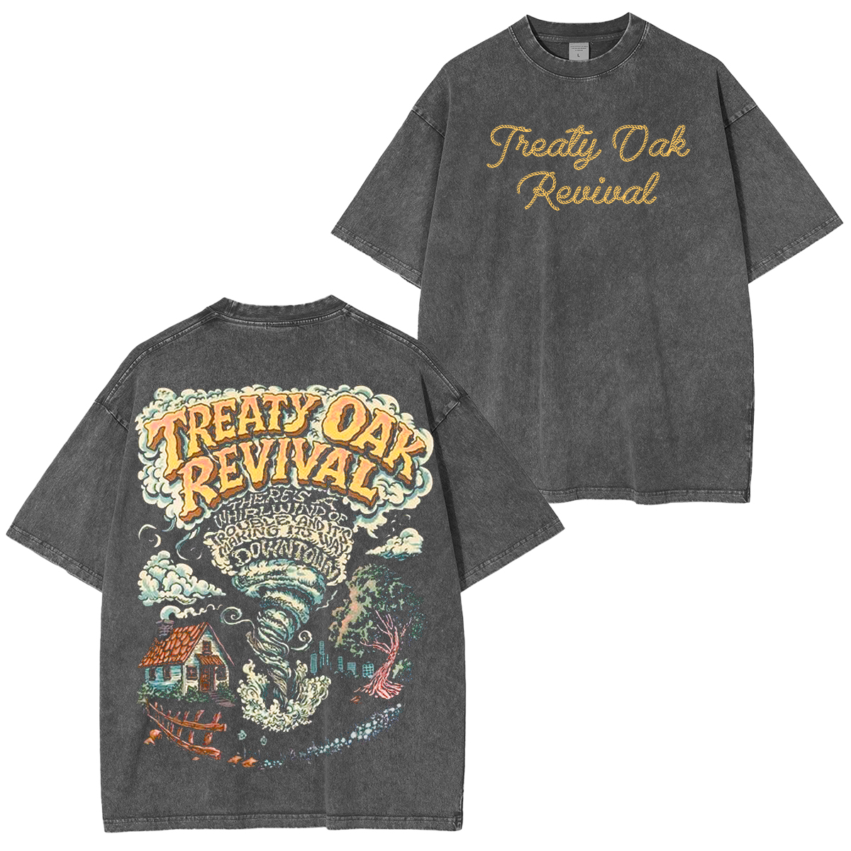 Vintage Treaty Oak Revival  Washed Unisex T-Shirt