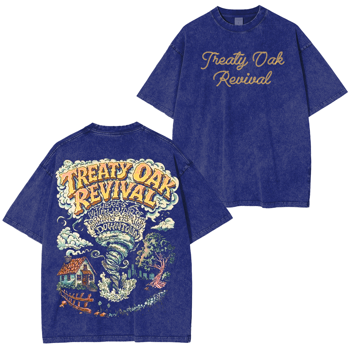 Vintage Treaty Oak Revival  Washed Unisex T-Shirt