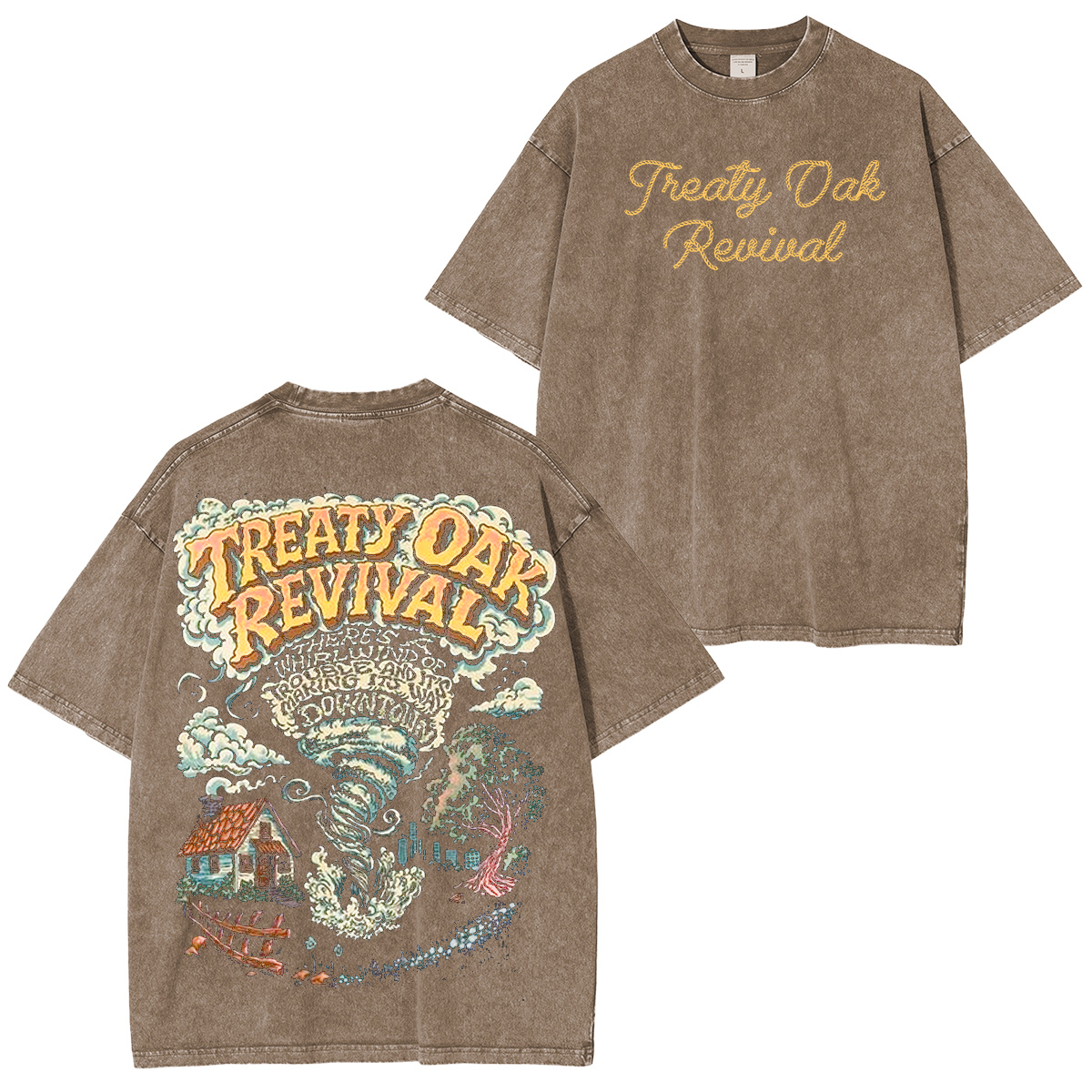 Vintage Treaty Oak Revival  Washed Unisex T-Shirt