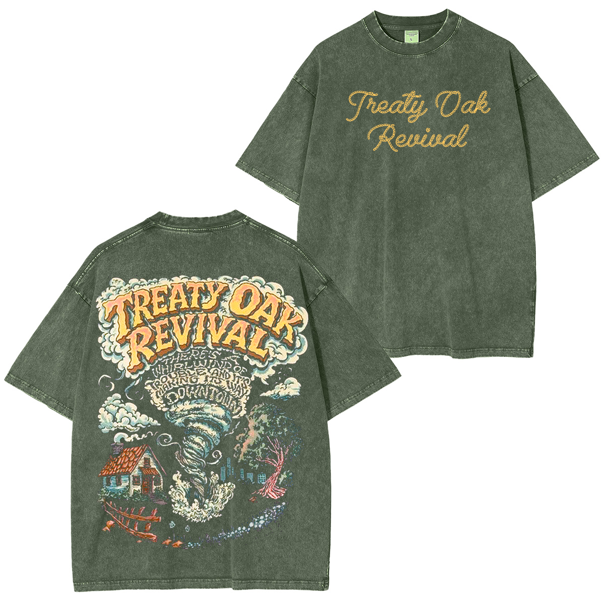 Vintage Treaty Oak Revival  Washed Unisex T-Shirt