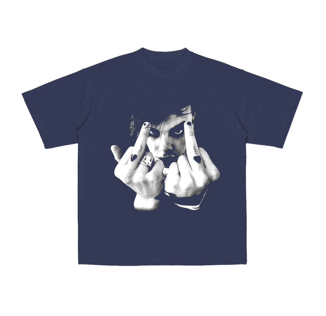 Yung.blud Middle Finger  Cotton Unisex T-shirt