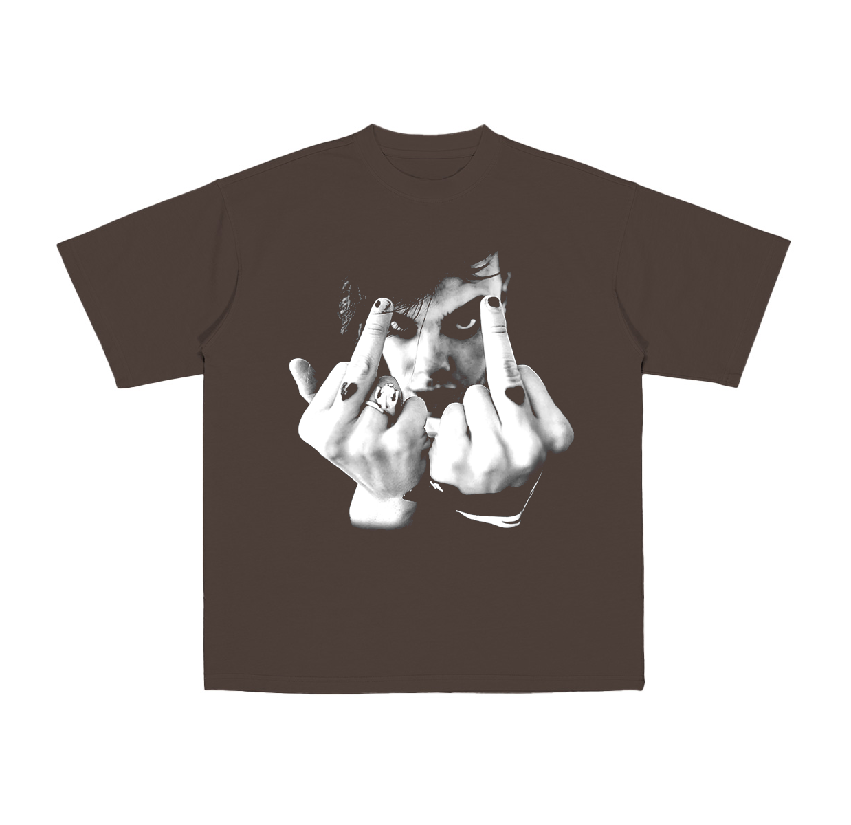 Yung.blud Middle Finger  Cotton Unisex T-shirt