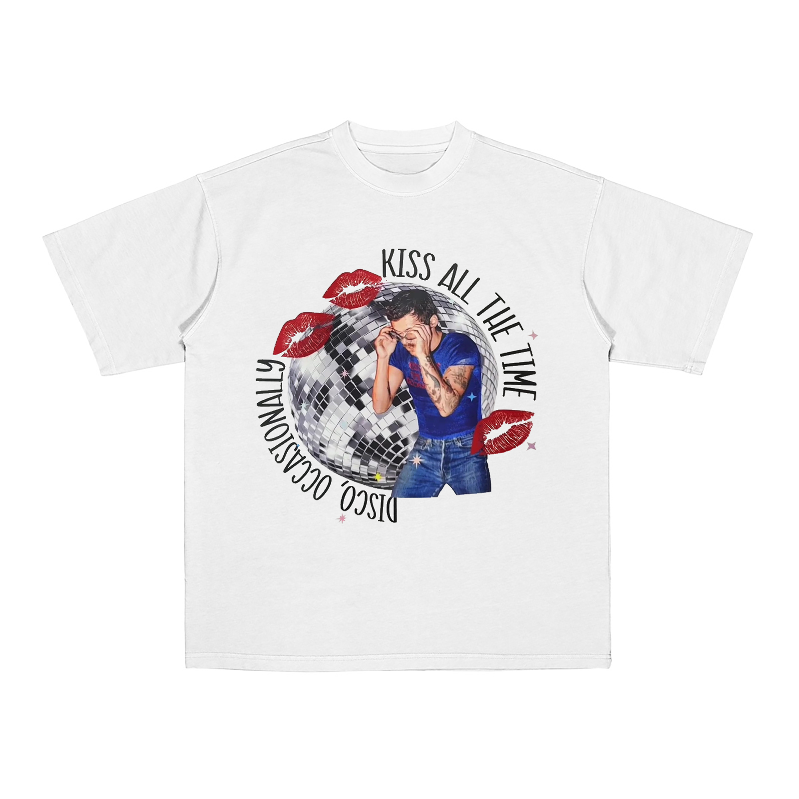 Kiss All the Time. Disco, Occasionally,Harry Styles Cotton Unisex T-shirt