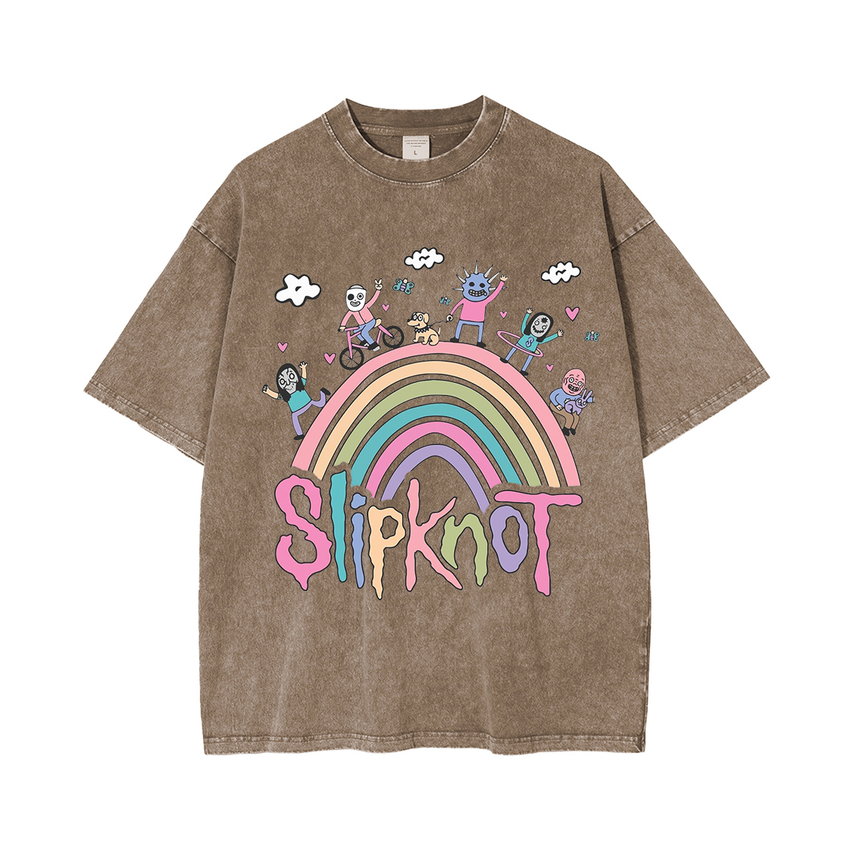 Cute Funny Slipknot  Washed Unisex T-Shirt