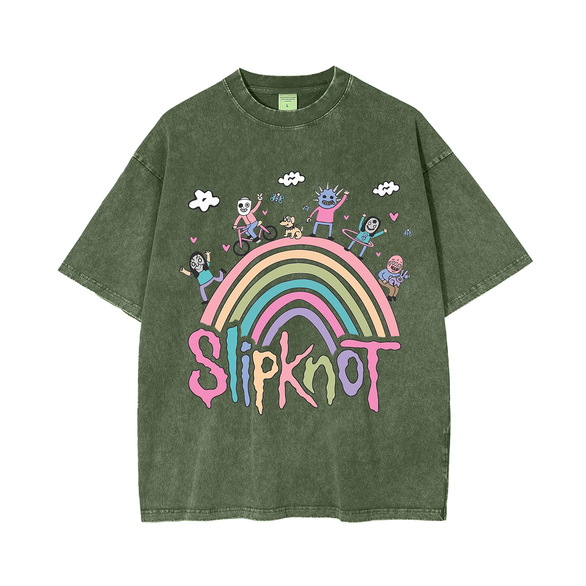 Cute Funny Slipknot  Washed Unisex T-Shirt