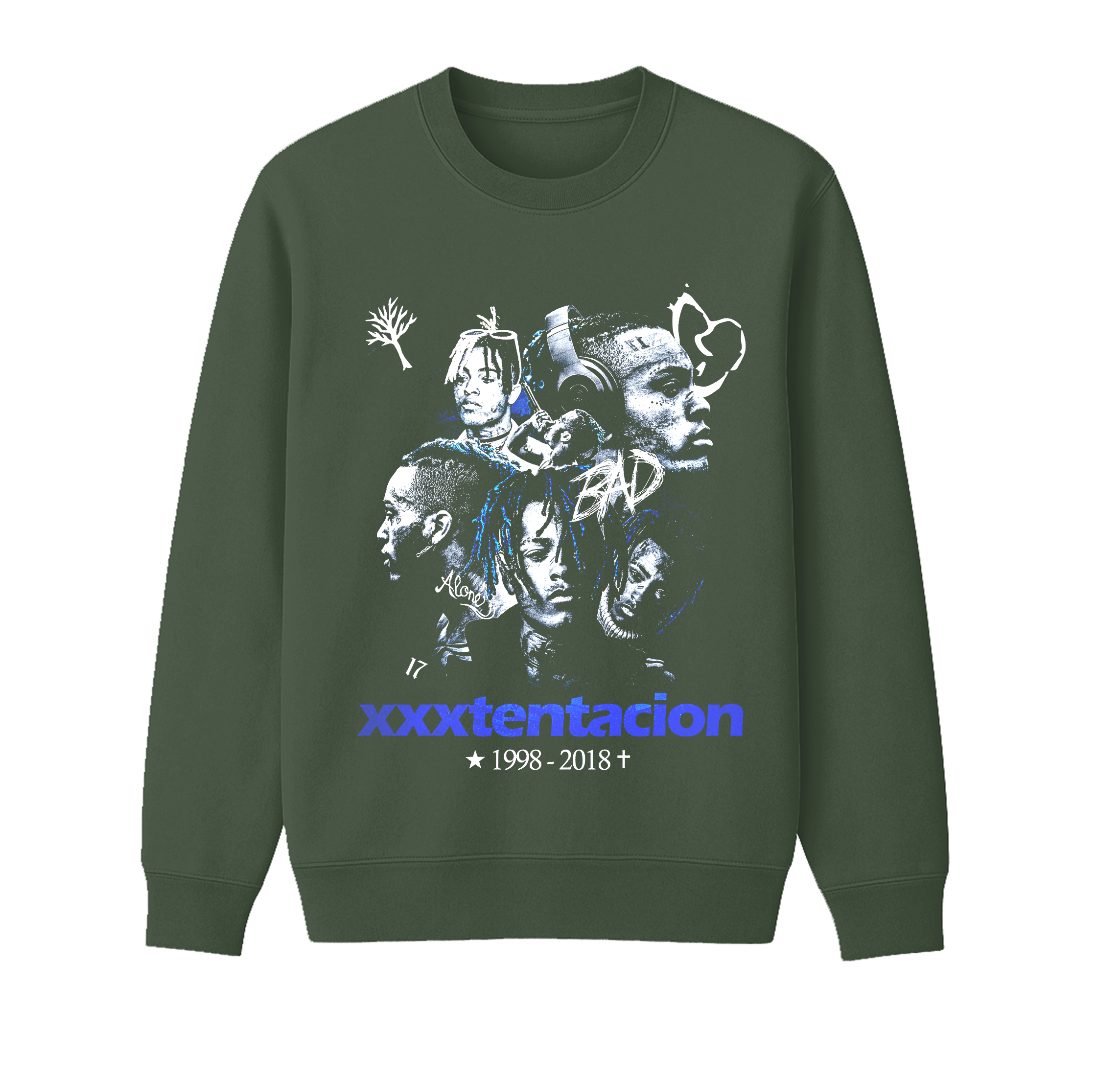 XXXTentacion Unisex Cotton Creneck Sweatshirt