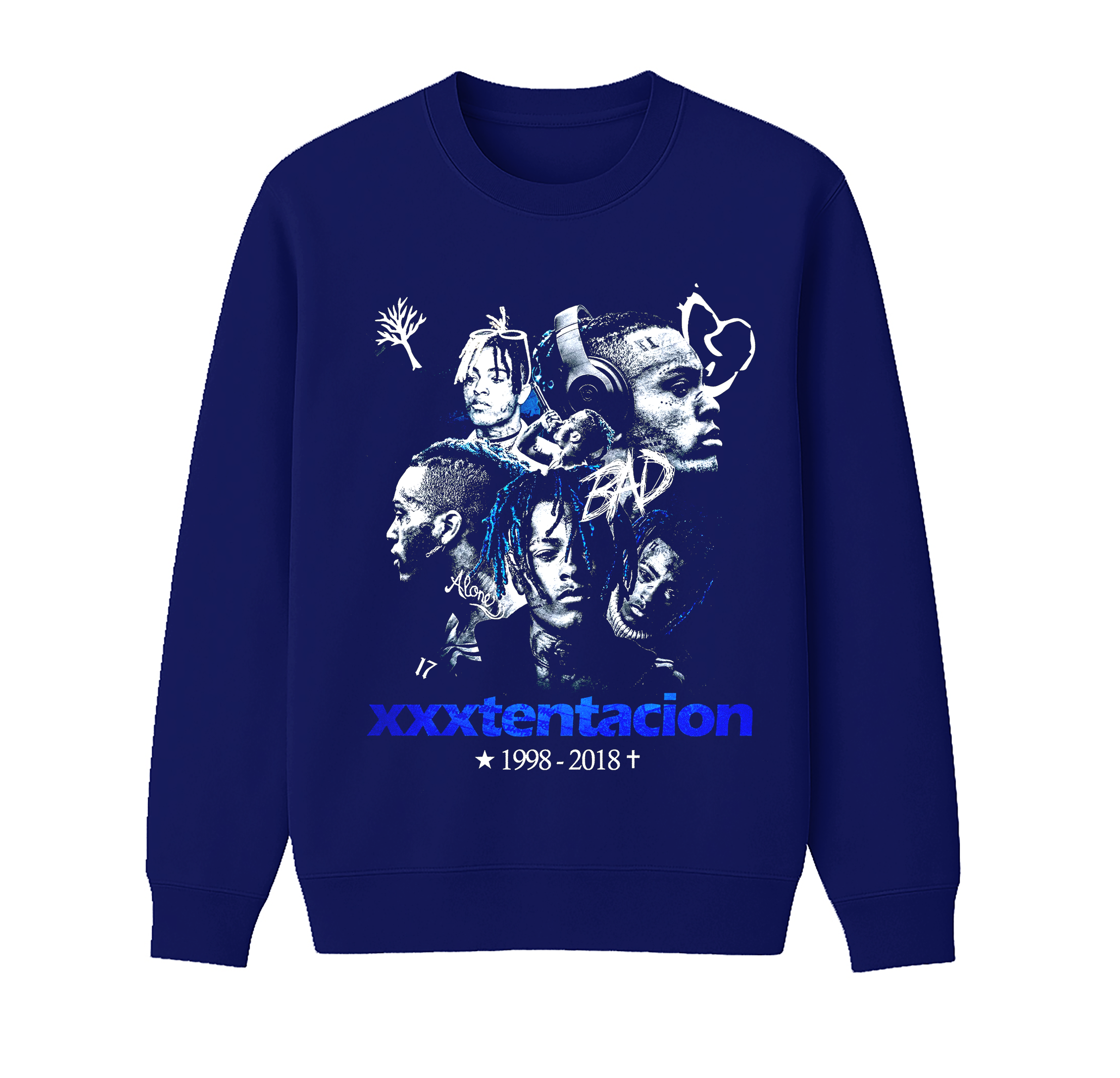 XXXTentacion Unisex Cotton Creneck Sweatshirt