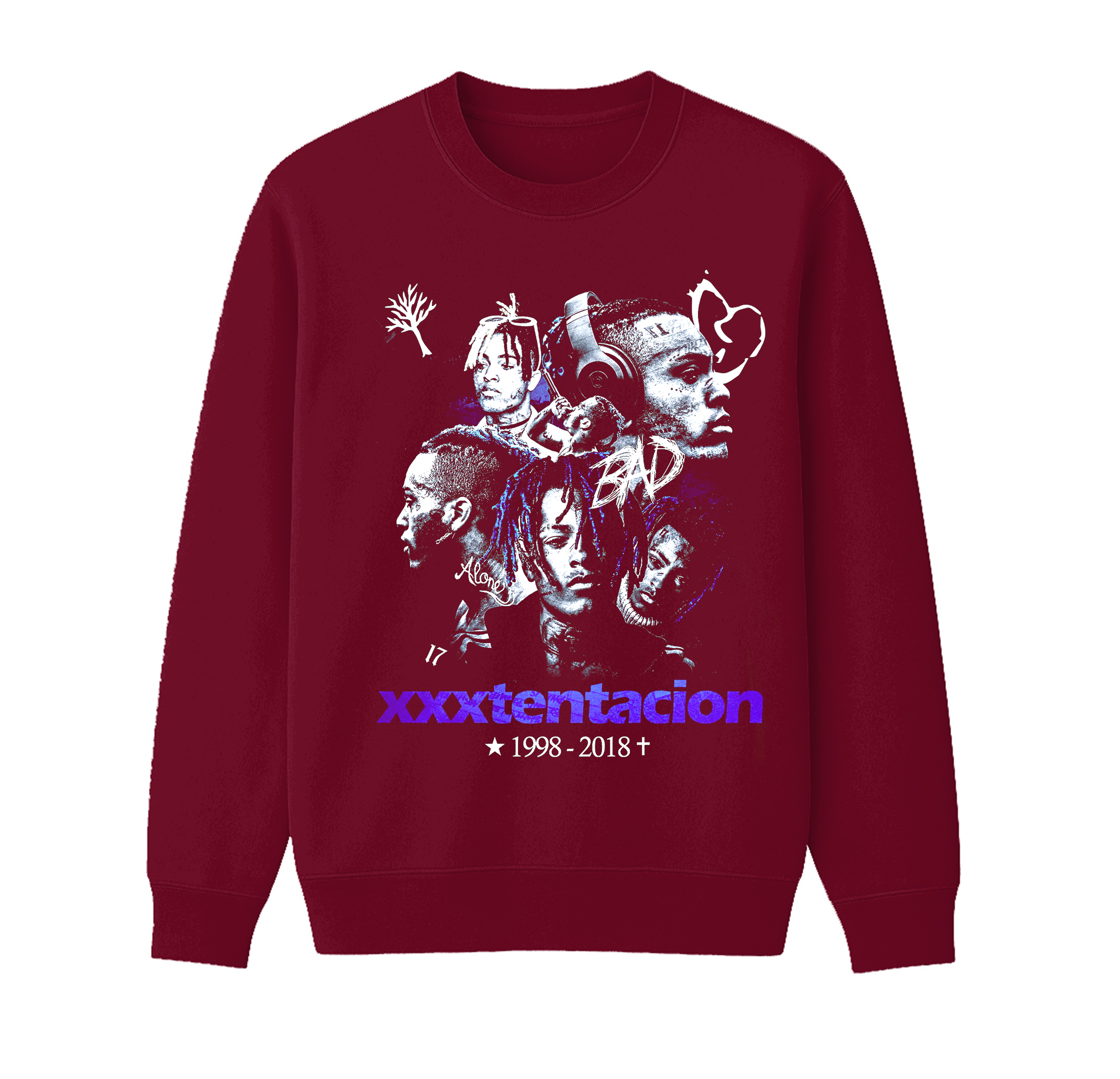 XXXTentacion Unisex Cotton Creneck Sweatshirt