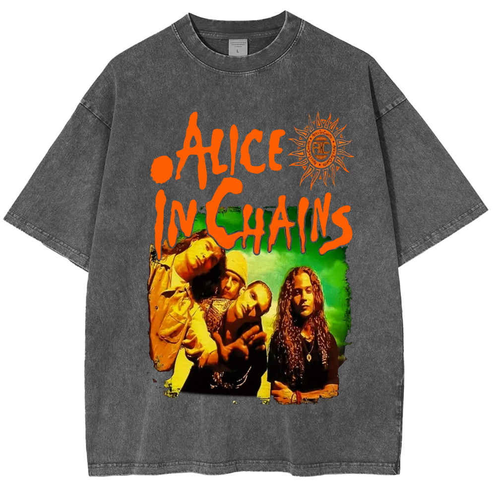 Alice in Chains do beavis and butthead Unisex Washed T-Shirt