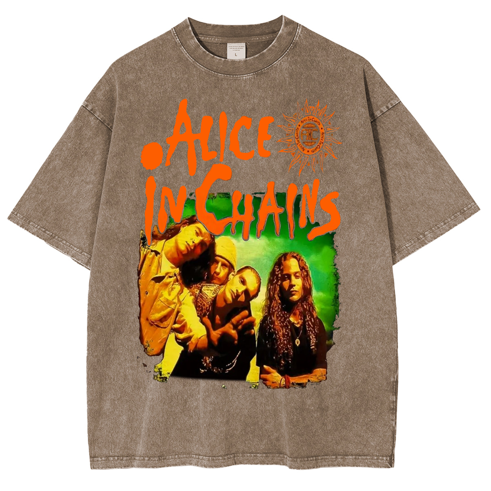 Alice in Chains do beavis and butthead Unisex Washed T-Shirt