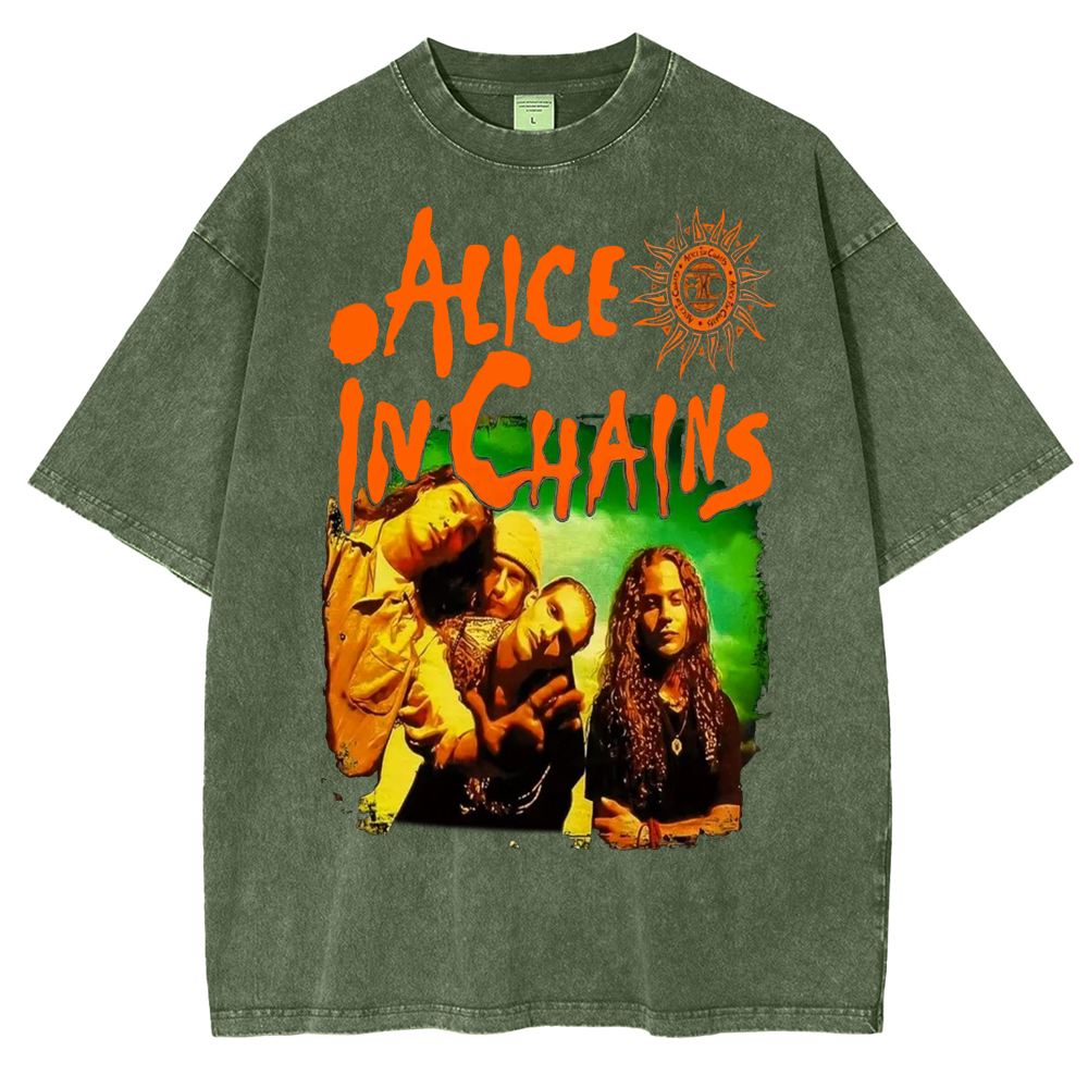 Alice in Chains do beavis and butthead Unisex Washed T-Shirt