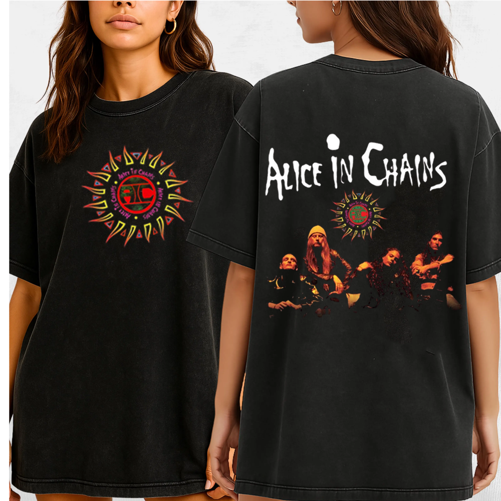 Alice in Chains Dirt Album HeavyMetal Unisex Washed T-Shirt