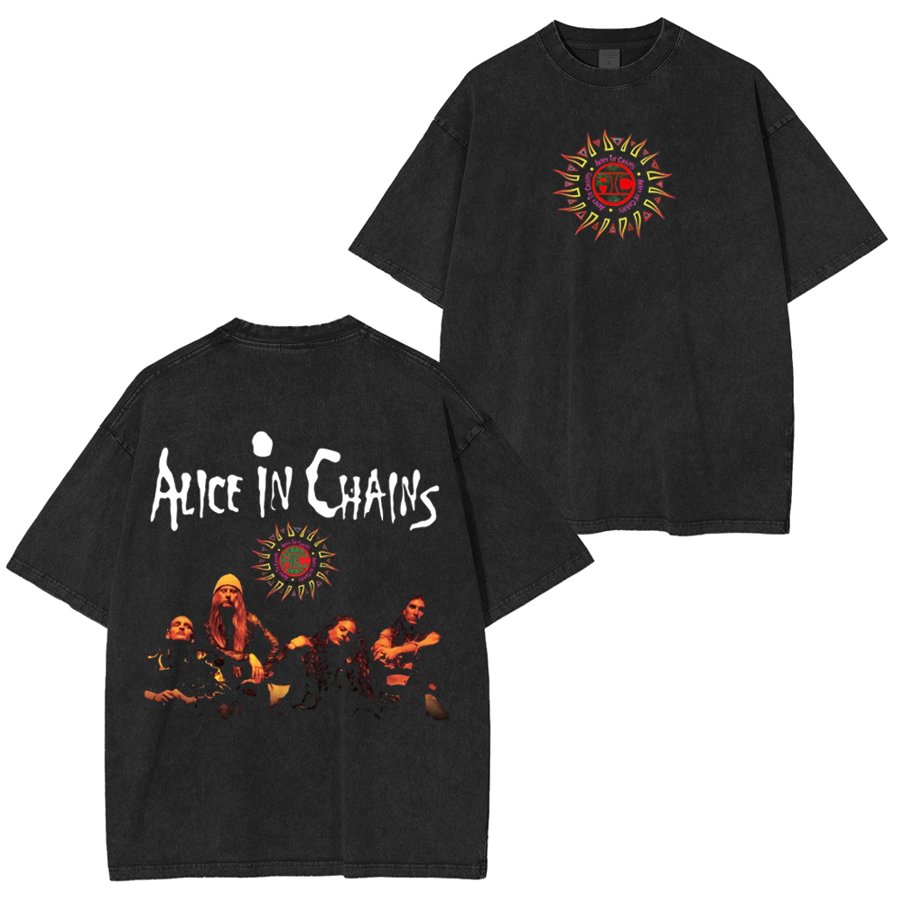 Alice in Chains Dirt Album HeavyMetal Unisex Washed T-Shirt
