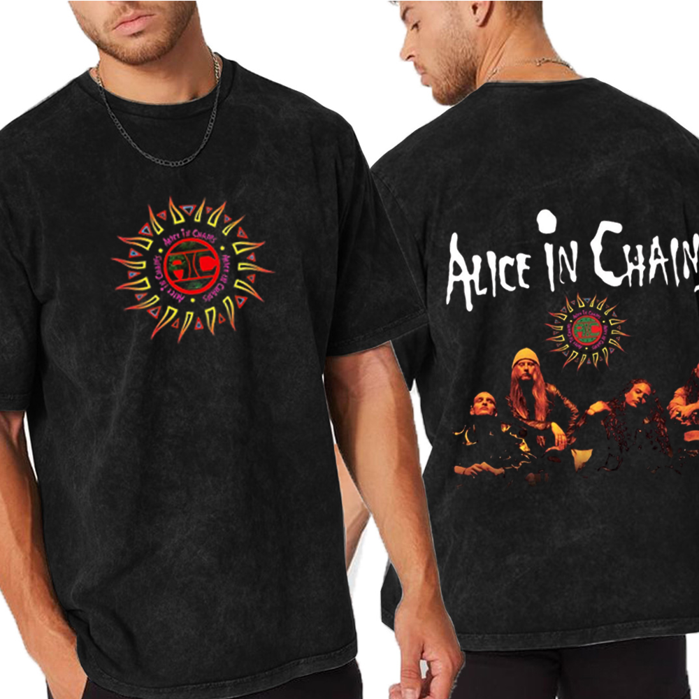 Alice in Chains Dirt Album HeavyMetal Unisex Washed T-Shirt