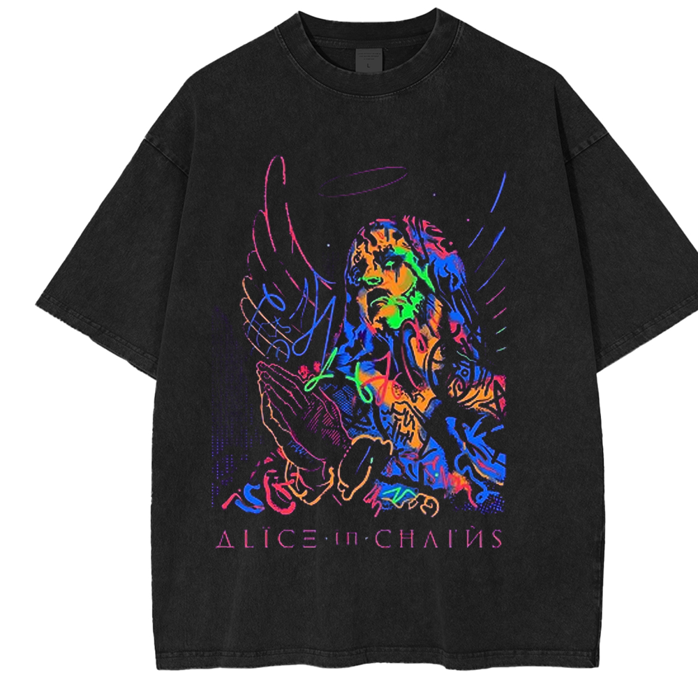 Alice in Chains Angel Unisex Washed T-Shirt