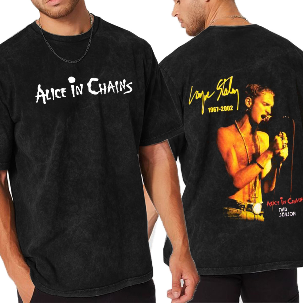 Layne Staley alice in chains Unisex Washed T-Shirt
