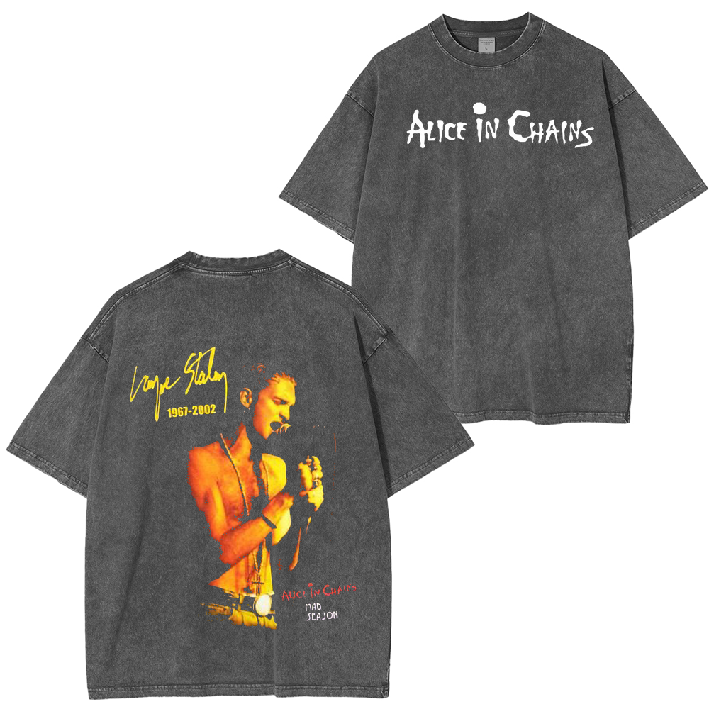 Layne Staley alice in chains Unisex Washed T-Shirt