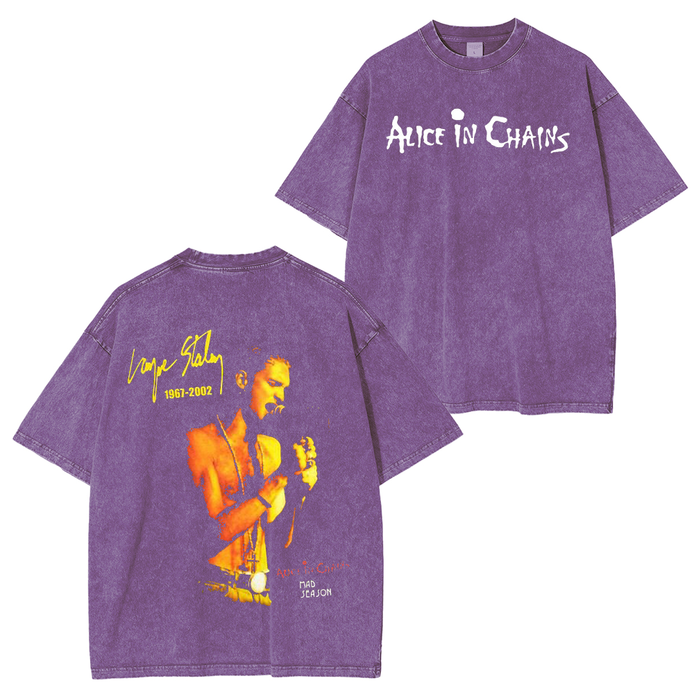 Layne Staley alice in chains Unisex Washed T-Shirt