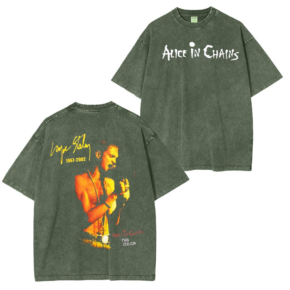 Layne Staley alice in chains Unisex Washed T-Shirt